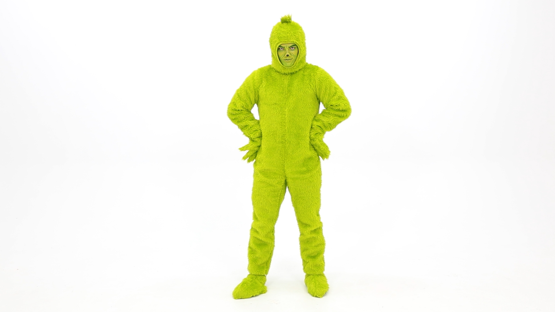 EL451331 Adult The Grinch Open Face Costume